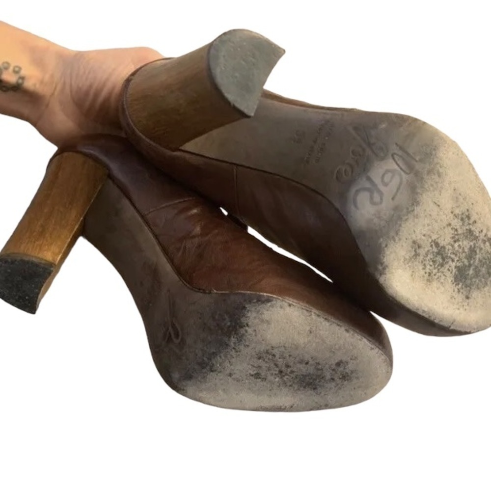 Joie Brown Leather Heels - Picture 9 of 9
